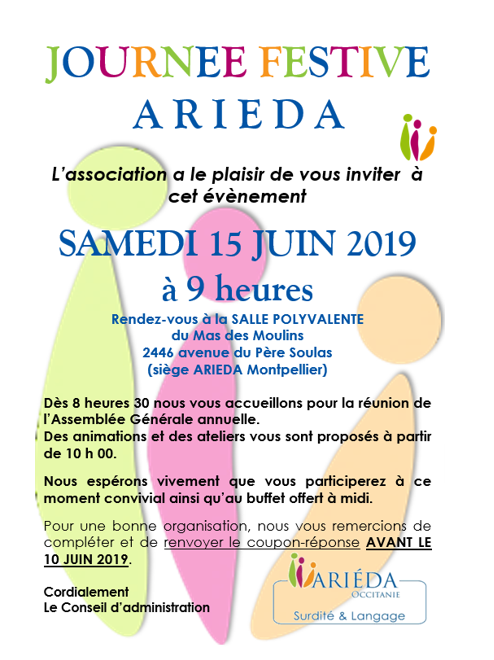 Assemblée Générale Samedi 15 juin 2019 Ariéda Occitanie